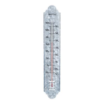 204-1550 19.50 inch Galvanized Metal Thermometer